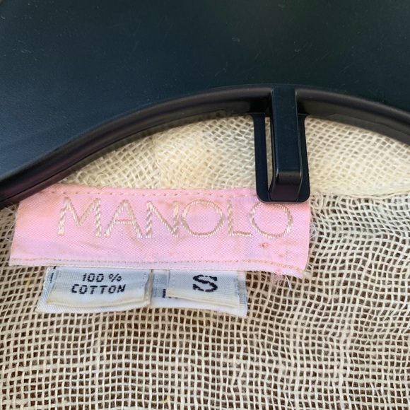 Vintage MANOLO Made in USA detachable-sleeve blouse. - Picture 11 of 15